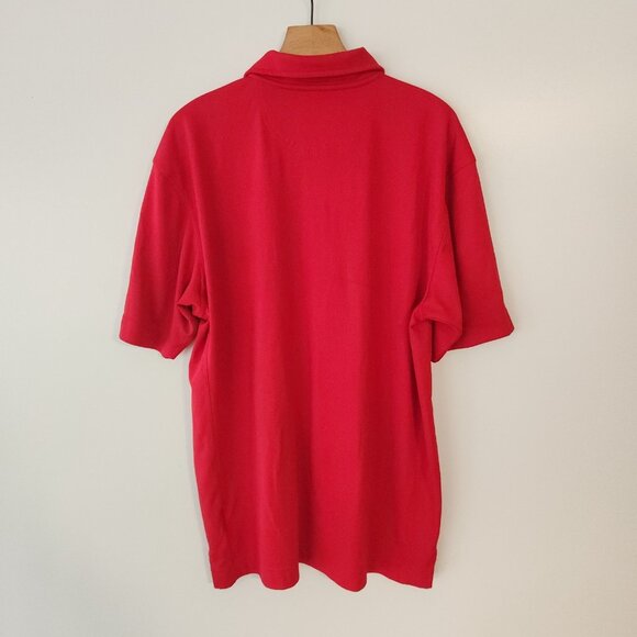 Nebraska Cornhuskers Polo Shirt Cutter & Buck Red Short Sleeve Large NEW NWOT - Picture 6 of 11